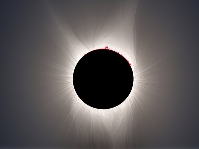 Photo d'une éclipse totale