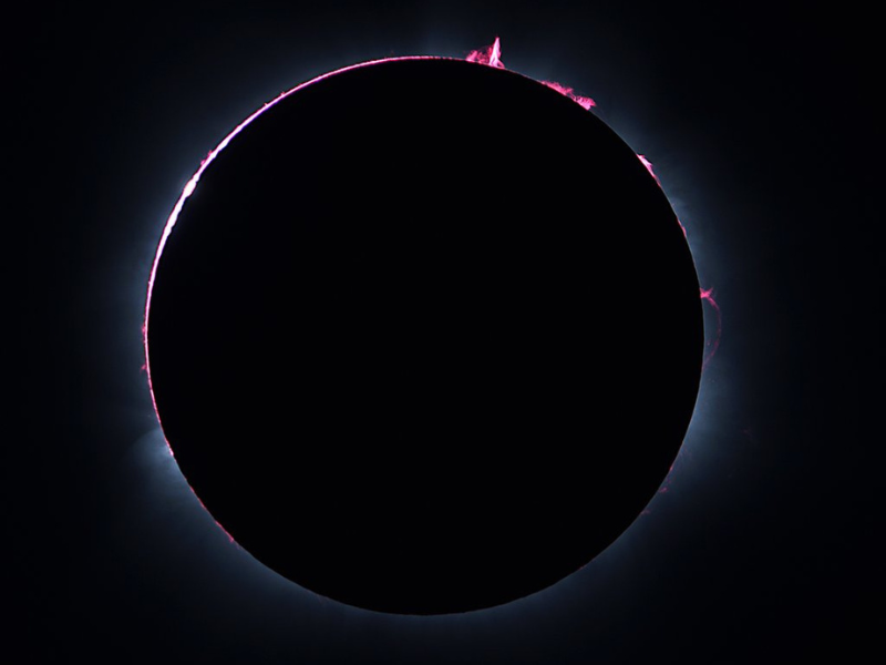 Photo d’une éclipse solaire totale, en Australie, en 2023 © Jean-François Guay