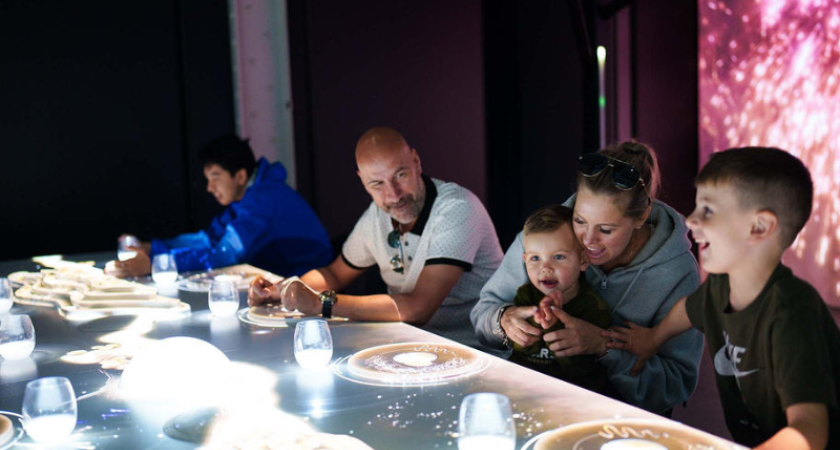 Interactif dans l'exposition Banquet